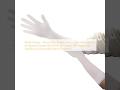 Gants en nitrile - Jetables, sans poudre, sans latex, qualité médicale et industrielle, bleu/rose, tailles XS-L, approuvés par la FDA, protection barrière souple et confortable